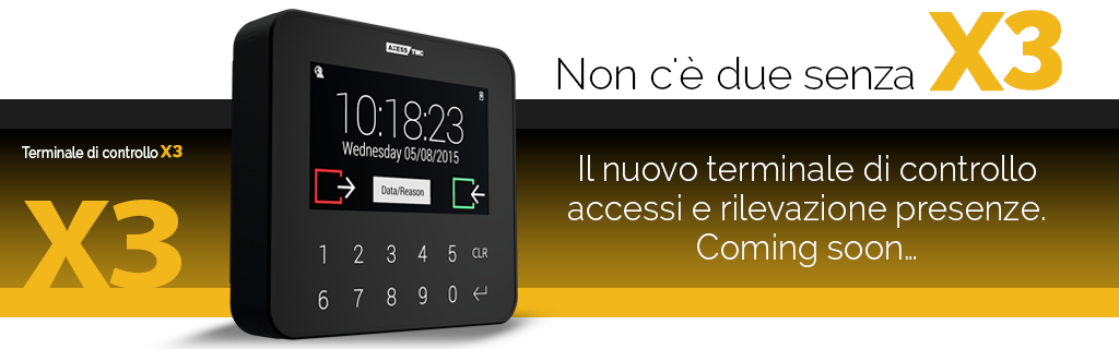 [IntegraNews] Il nuovo terminale di rilevazione presenze e controllo accessi Zucchetti Axess TMC X3